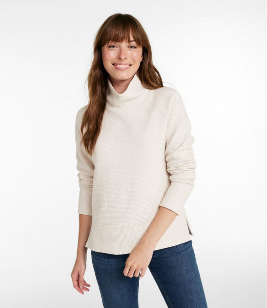 Women's Lakewashed Double-Knit Funnelneck | L.L.Bean sale