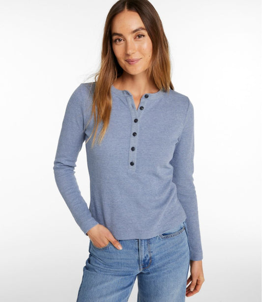 Women's Signature Premium Thermal Tops, Long-Sleeve Henley Shirt | L.L.Bean sale