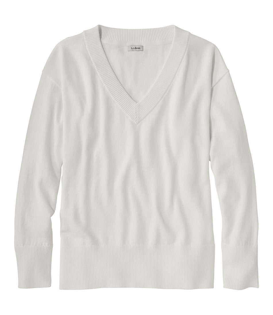 Women's Cotton/Cashmere Sweater, V-Neck | L.L.Bean on sale - US 1478