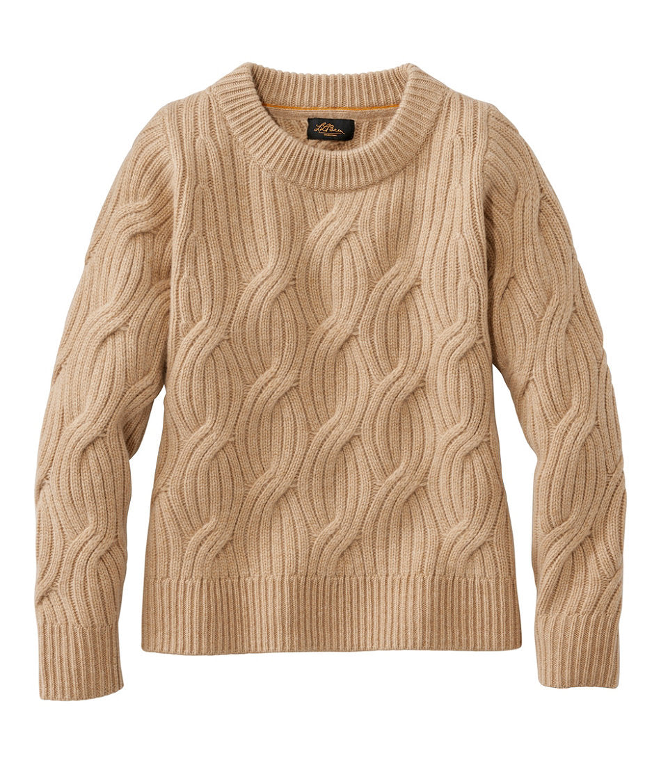Women's Signature Premium Cashmere Cable Sweater, Crewneck | L.L.Bean near me - US 6349