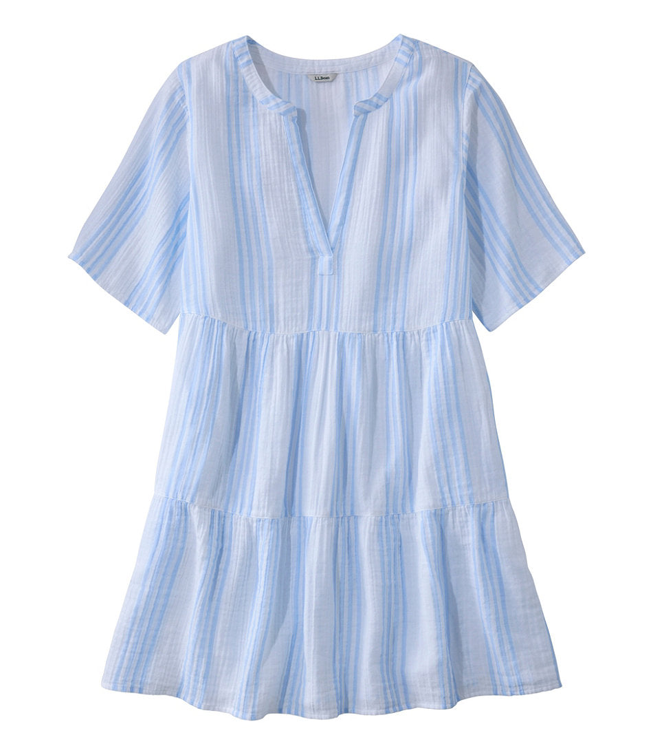 Women's Cloud Gauze Cover-Up, Tiered Dress Print | L.L.Bean online - US 8367