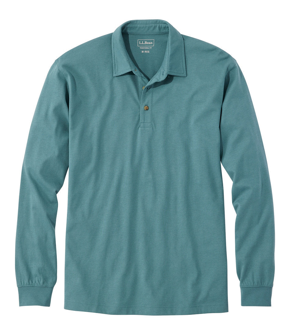 Men's Carefree Unshrinkable Polo, Long-Sleeve, Without Pocket | L.L.Bean near me - US 7727