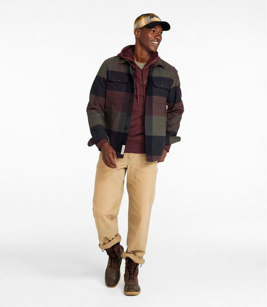 Men's Signature Wool Workshirt, Plaid | L.L.Bean outlet