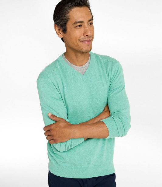 Men's All Seasons Cotton Blend Sweater, V-Neck | L.L.Bean sale