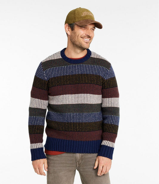 Men's Signature 1980 Matinicus Rock Sweater, Crewneck, Stripe | L.L.Bean discount