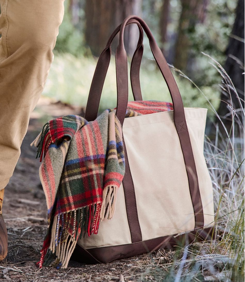 Leather-Trim Waxed Canvas Tote | L.L.Bean near me