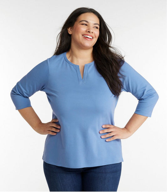 Women's L.L.Bean Tee, Three-Quarter-Sleeve Splitneck Tunic | L.L.Bean discount