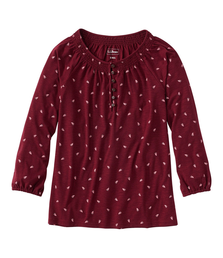 Women's Camden Hills Tee, Three-Quarter-Sleeve Print | L.L.Bean sale - US 3616
