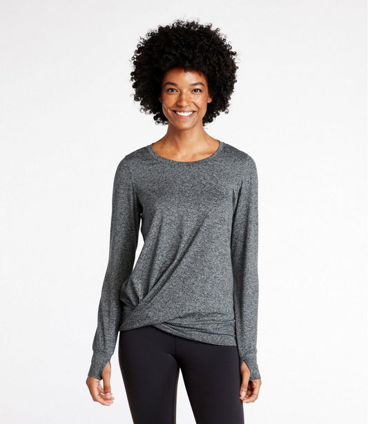 Women's VentureSoft Twist-Front Top, Long-Sleeve | L.L.Bean on sale