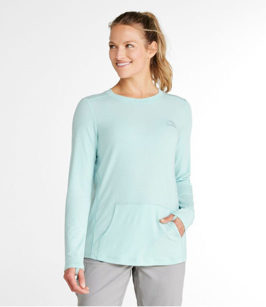 Women's Tropicwear Comfort Crew, Long-Sleeve | L.L.Bean online