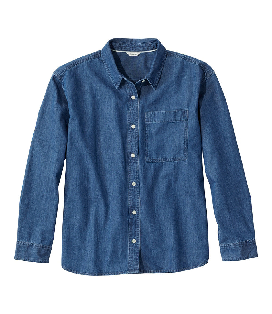 Women's L.L.Bean Denim Boyfriend Shirt | L.L.Bean on sale - US 3238