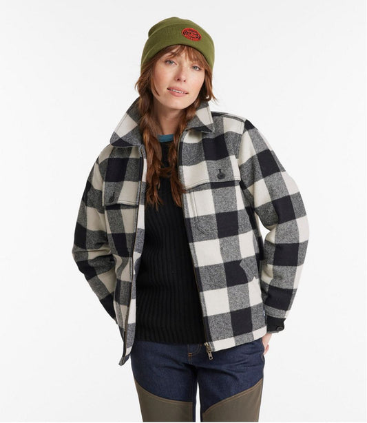 Women's Maine Guide Zip Front Jac-Shirt with Primaloft, Plaid | L.L.Bean online