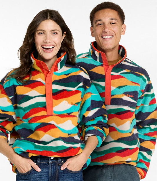 Adults' Bean's Classic Fleece Pullover, Print | L.L.Bean on sale