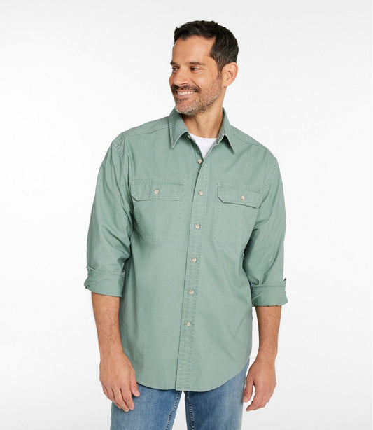 Men's Sunwashed Canvas Shirt, Traditional Fit | L.L.Bean discount