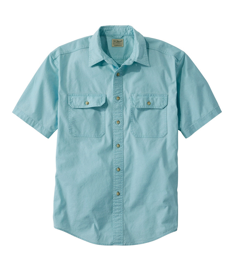 Men's Sunwashed Canvas Shirt, Traditional Fit Short-Sleeve | L.L.Bean sale - US 1547