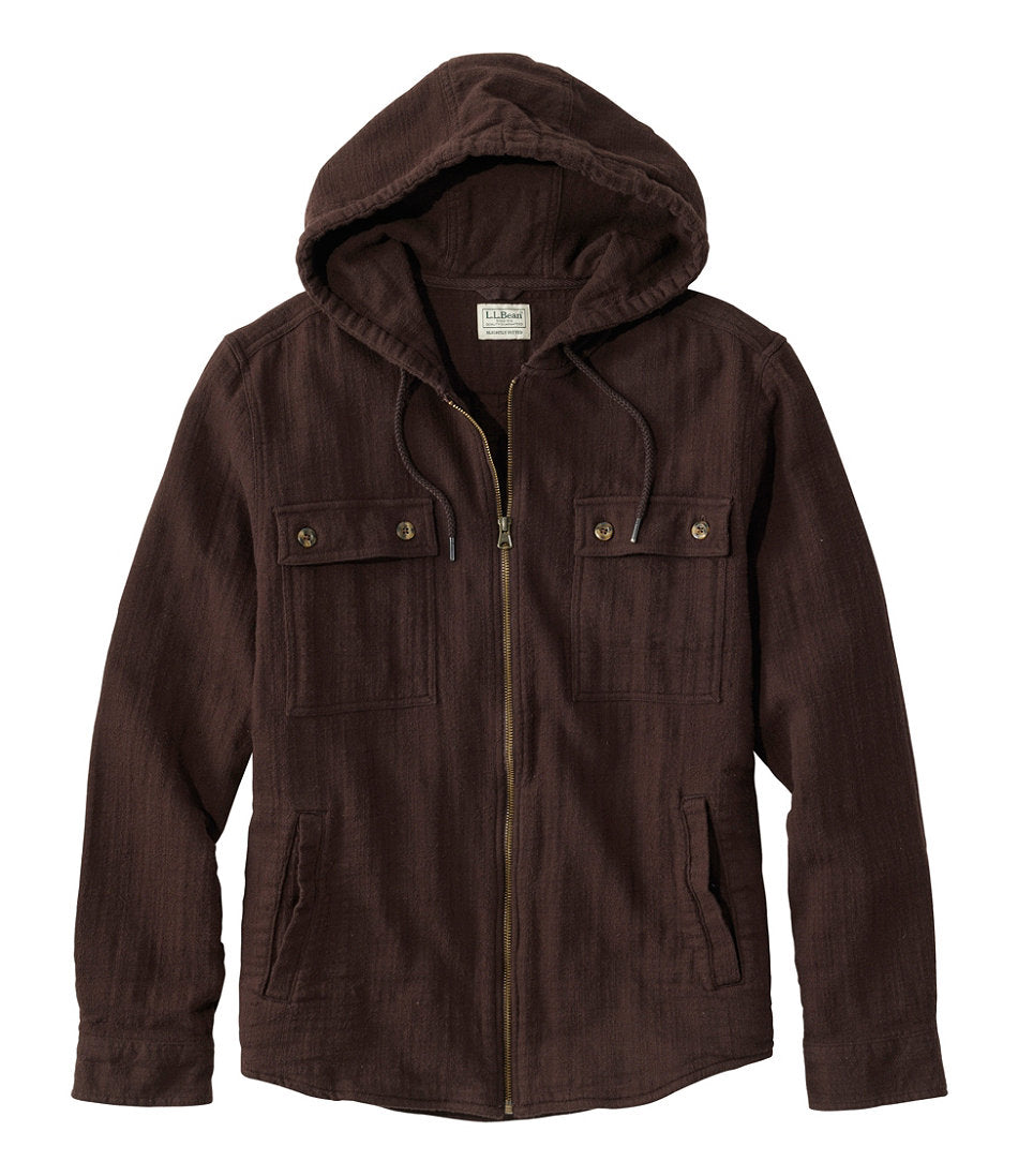 Men's 1912 Field Flannel Shirt, Hooded, Slightly Fitted Untucked Fit | L.L.Bean outlet - US 1778