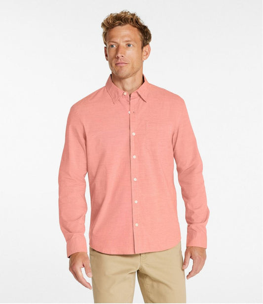 Men's Comfort Stretch Performance® Shirt, Long-Sleeve, Slightly Fitted Untucked Fit | L.L.Bean on sale