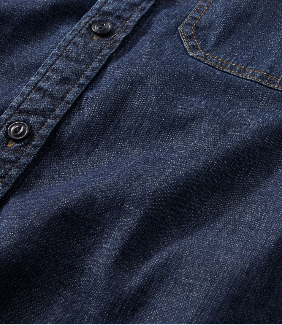 Men's BeanFlex® Denim Shirt, Traditional Untucked Fit | L.L.Bean near me