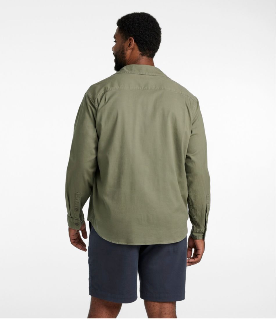 Men's Lakewashed Twill Shirt, Traditional Untucked Fit | L.L.Bean on sale