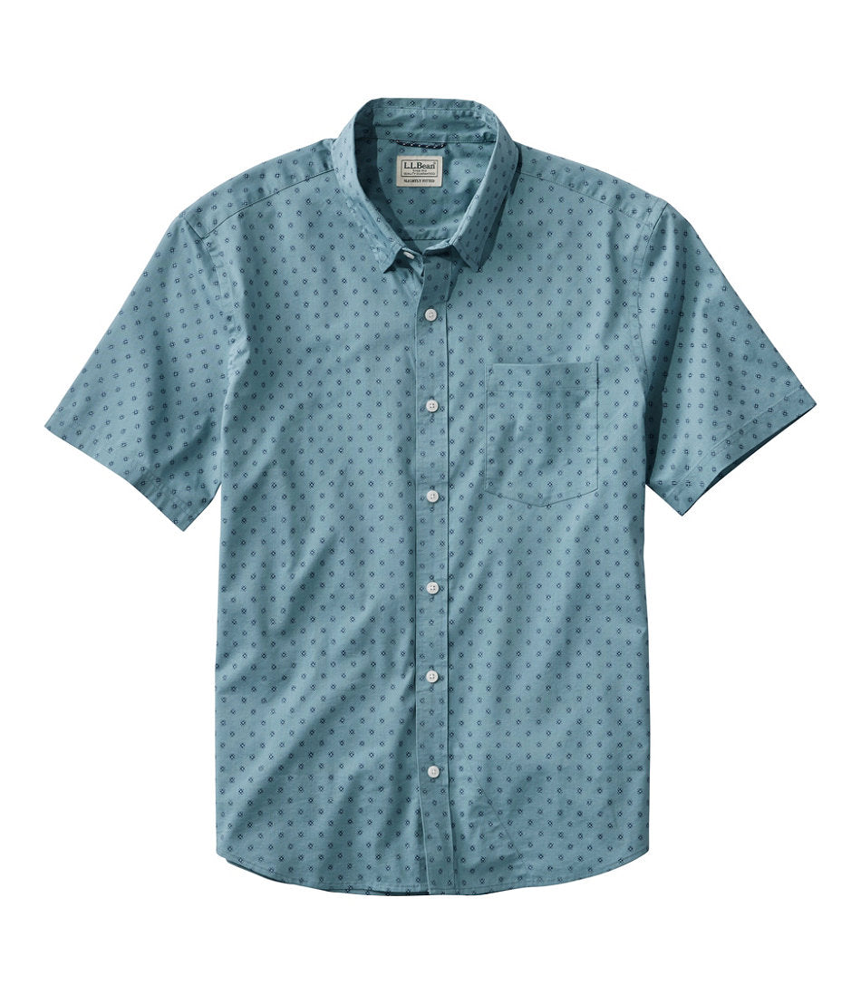 Men's Comfort Stretch Performance® Shirt, Short-Sleeve, Slightly Fitted Untucked Fit, Print | L.L.Bean on sale - US 4786