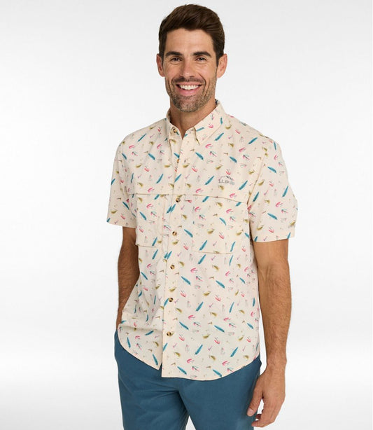 Men's Tropicwear Shirt, Short-Sleeve Print | L.L.Bean for sale