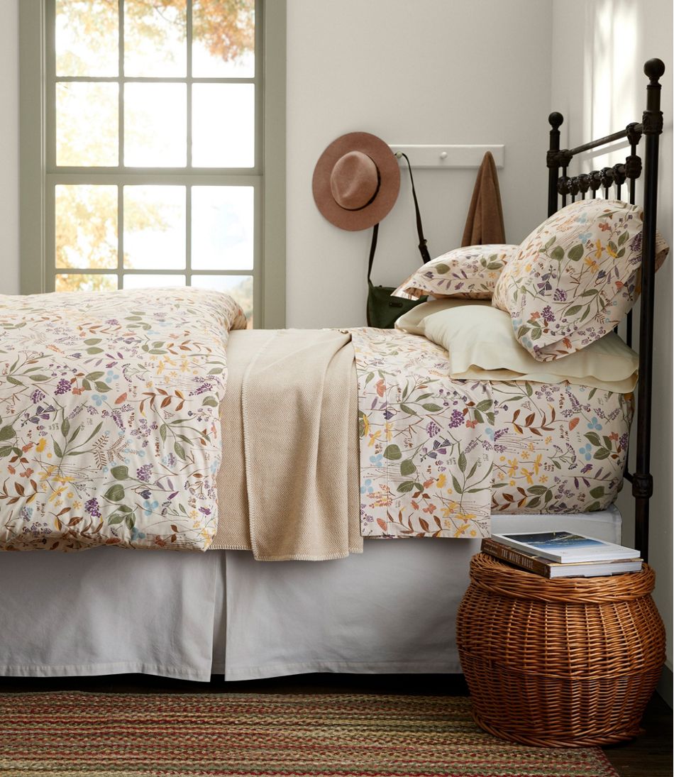 Birch Floral Percale Sheet Collection | L.L.Bean for sale