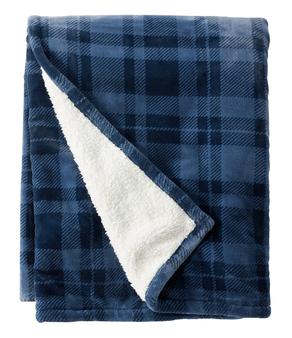 Wicked Plush Sherpa Throw, Plaid | L.L.Bean sale - US 6441