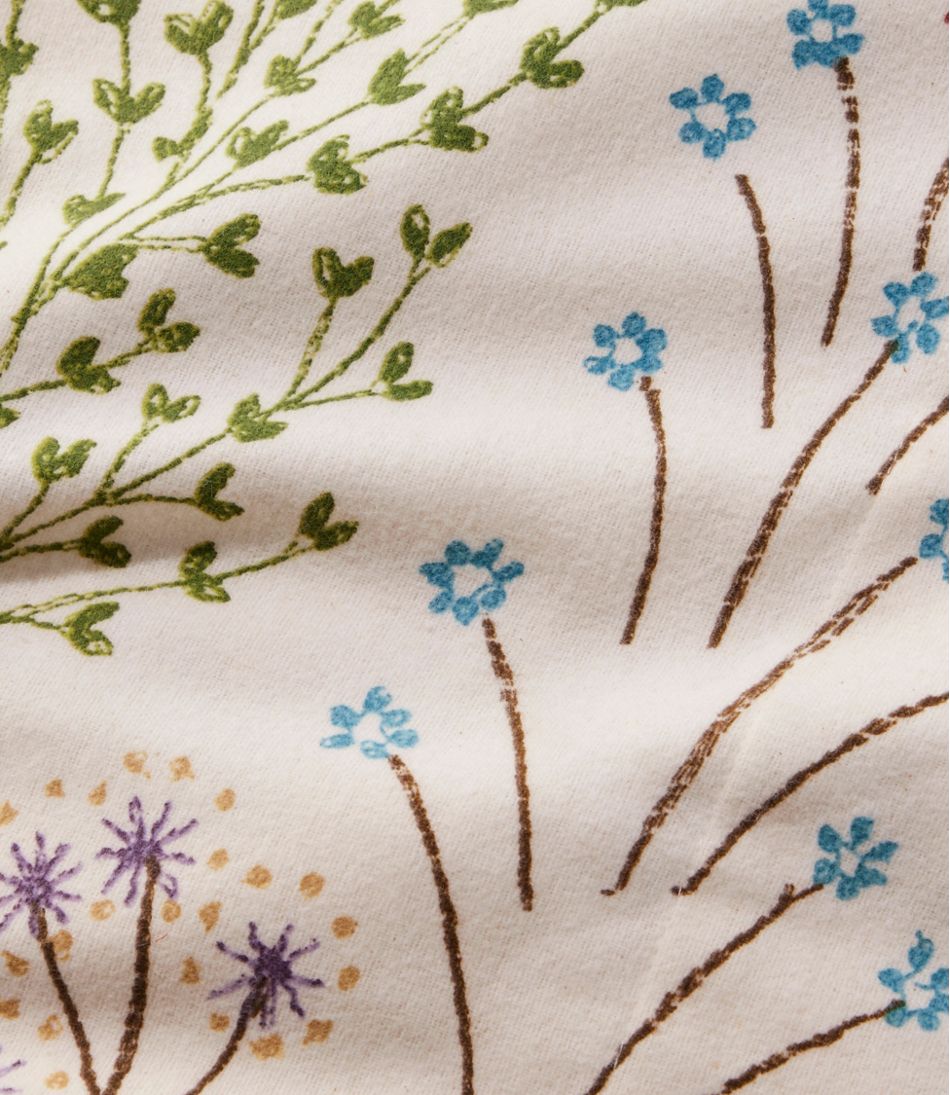Botanical Floral Flannel Comforter Cover Collection | L.L.Bean on sale