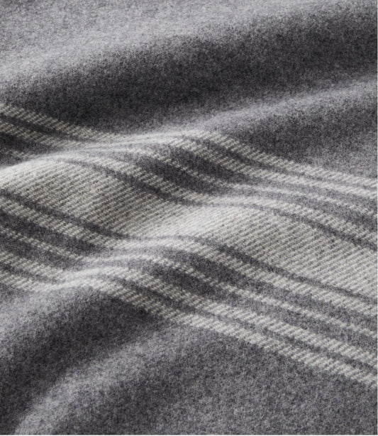 Washable Wool Throw, Striped | L.L.Bean on sale