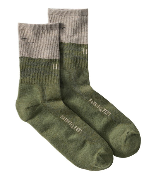 Adults' Farm to Feet Portland West Quoddy Lighthouse Light Cushion 3/4 Crew Socks | L.L.Bean outlet