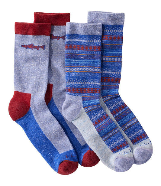 Adults' Wicked Soft Cotton Socks, Novelty 2-Pack | L.L.Bean online - US 5525