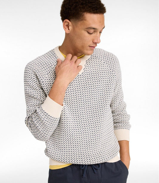Men's Wicked Soft Cotton/Cashmere Sweater, Crewneck, Pattern | L.L.Bean sale