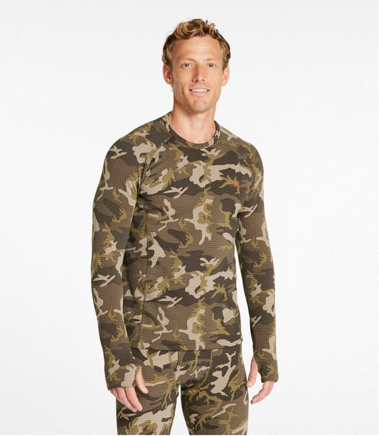 Men's L.L.Bean Heavyweight Base Layer Crew Top, Print | L.L.Bean sale