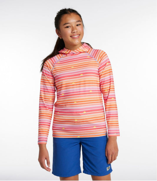 Kids' Everyday SunSmart® Hooded Tee, Long-Sleeve Stripe | L.L.Bean discount