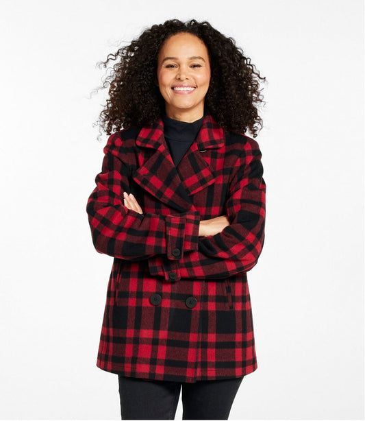 Women's Classic Lambswool Peacoat, Pattern | L.L.Bean near me