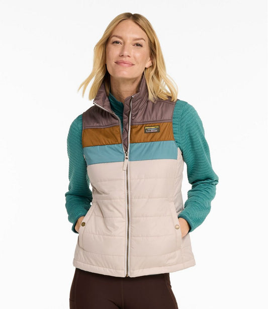 Women's Mountain Classic Puffer Vest, Colorblock | L.L.Bean sale