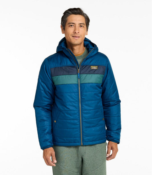 Men's Mountain Classic Puffer Hooded Jacket, Colorblock | L.L.Bean sale