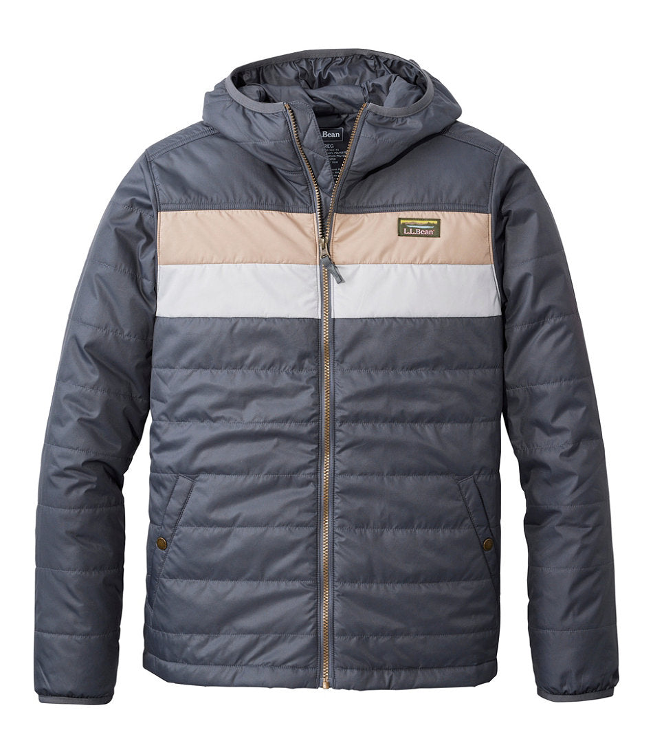 Men's Mountain Classic Puffer Hooded Jacket, Colorblock | L.L.Bean sale - US 2290