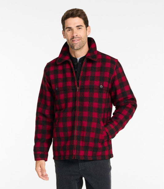 Men's Maine Guide Zip-Front Jac-Shirt with PrimaLoft, Plaid | L.L.Bean outlet