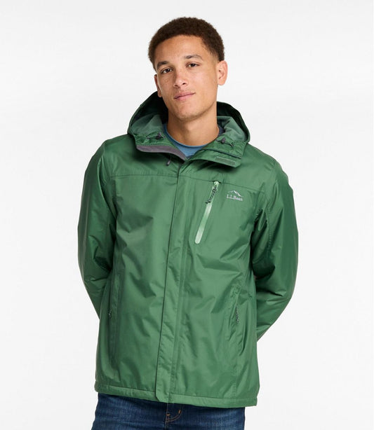 Men's Trail Model Rain Jacket, Fleece-Lined | L.L.Bean online