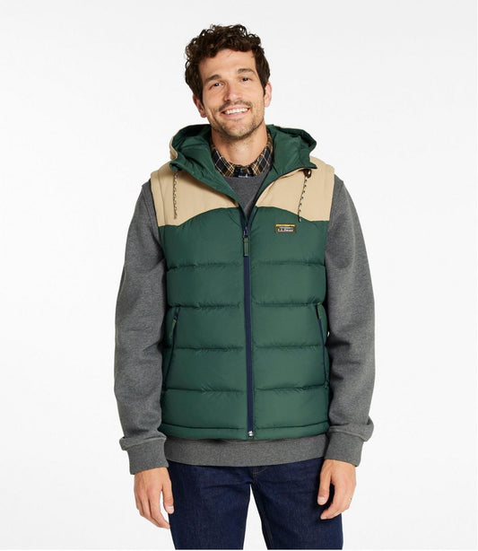 Men's Mountain Classic Hooded Down Vest | L.L.Bean for sale