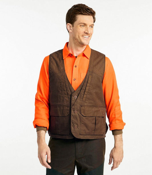 Men's Double L Waxed-Cotton Upland Vest | L.L.Bean discount