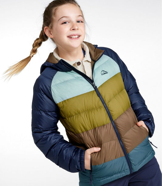 Kids' Ultralight 650 Down Jacket, Colorblock | L.L.Bean online