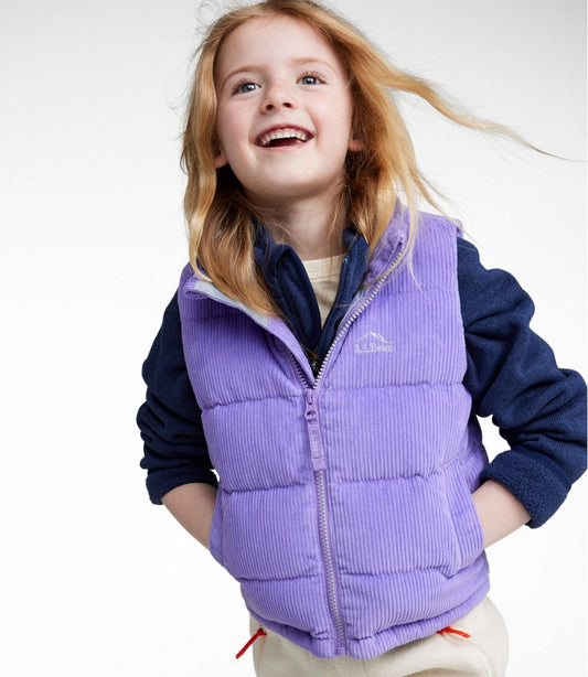 Kids' Bean's Down Corduroy Vest | L.L.Bean online