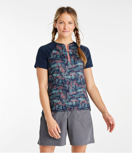 Women's Comfort Cycling Jersey Print Short-Sleeve | L.L.Bean outlet