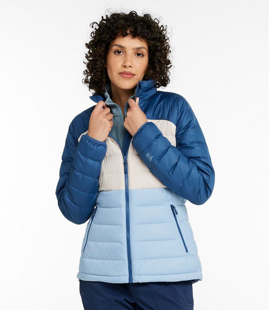 Women's Bean's Down Jacket, Colorblock | L.L.Bean for sale
