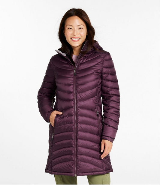 Women's Ultralight 850 Down Hooded Coat, Three-Quarter Length | L.L.Bean near me