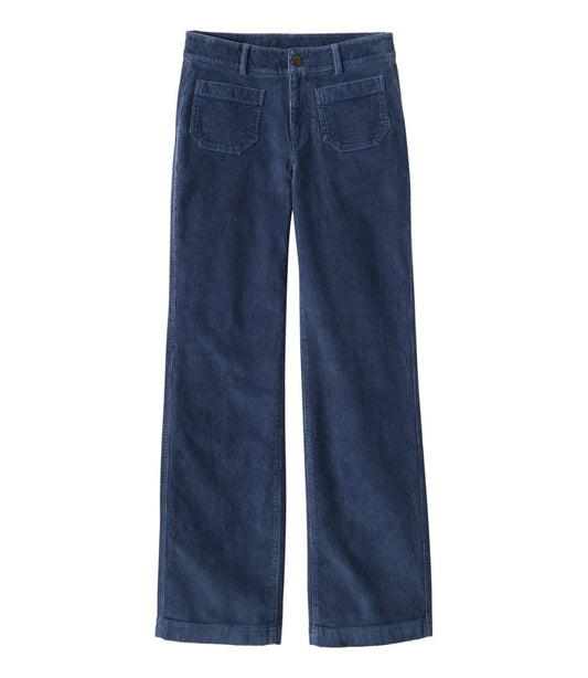 Women's 207 Vintage Corduroy Patch Pocket Pants, Mid-Rise Wide Straight-Leg | L.L.Bean outlet