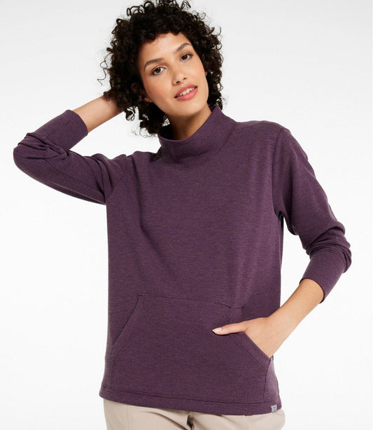 Women's Mountainside Micro Waffle Pullover | L.L.Bean for sale