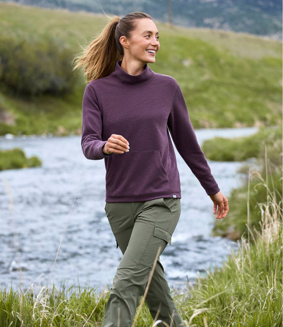 Women's Mountainside Micro Waffle Pullover | L.L.Bean for sale